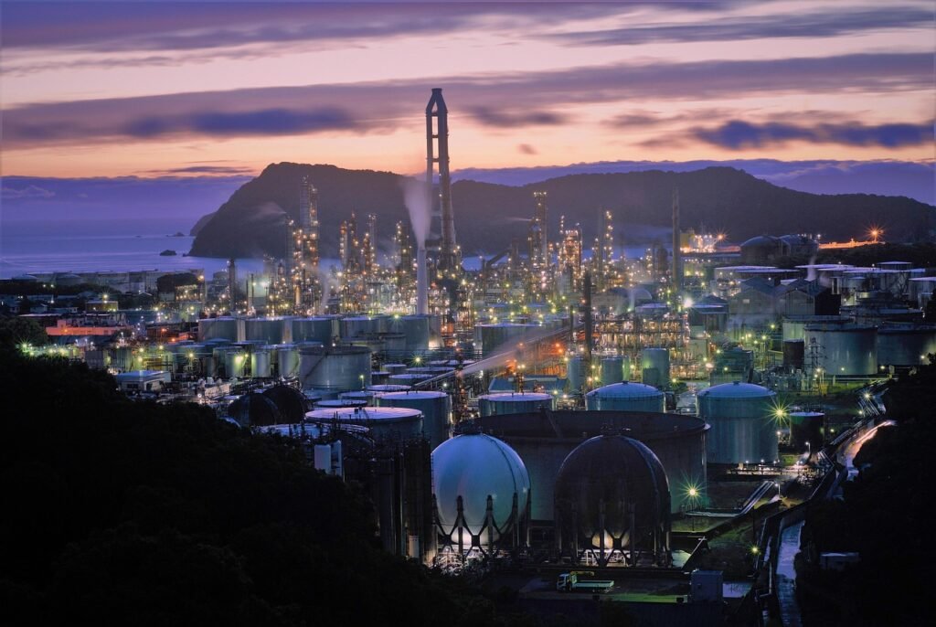 Eletrolisador industrial usado na produção de hidrogênio verde offshore